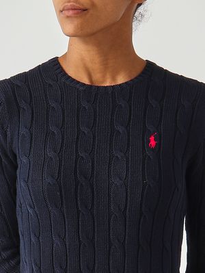 5. Damenpullover Julianna Slim Fit aus Better Cotton Marineblau