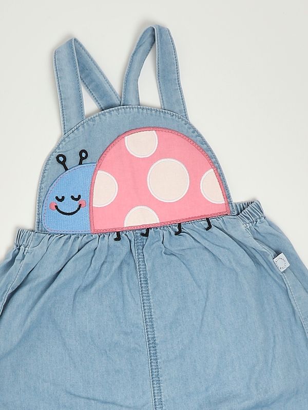 3. Newborn cotton romper Denim Stella McCartney tya012z0161