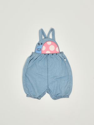 1. Newborn cotton romper Denim