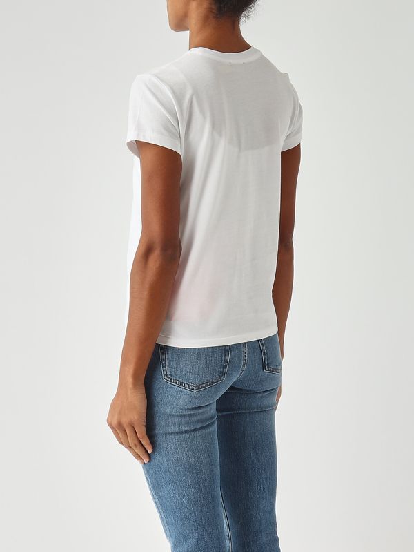 4. T-shirt femme slim fit en jersey de coton Blanc Polo Ralph Lauren 211b14605