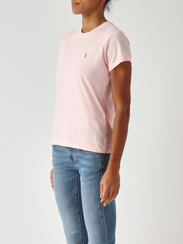 3. Women's slim-fit cotton jersey T-shirt Light Pink Polo Ralph Lauren 211b14605