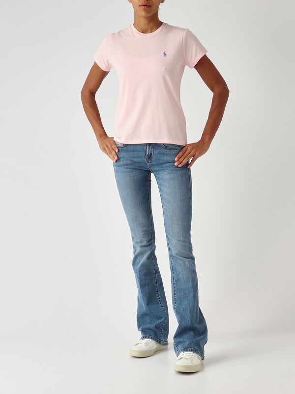2. Women's slim-fit cotton jersey T-shirt Light Pink Polo Ralph Lauren 211b14605