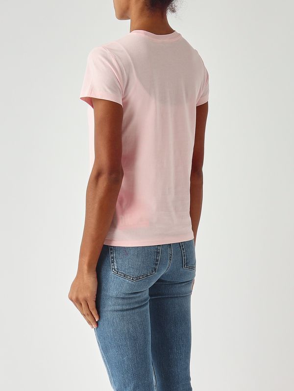 4. Women's slim-fit cotton jersey T-shirt Light Pink Polo Ralph Lauren 211b14605