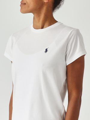 5. T-shirt femme slim fit en jersey de coton Blanc