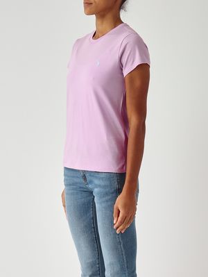3. Women's slim-fit cotton jersey T-shirt Wisteria