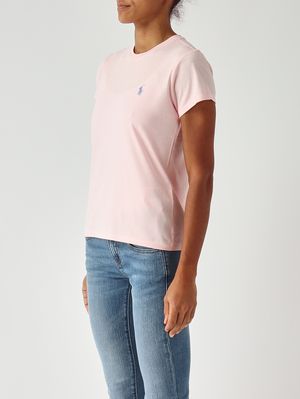 3. Women's slim-fit cotton jersey T-shirt Light Pink