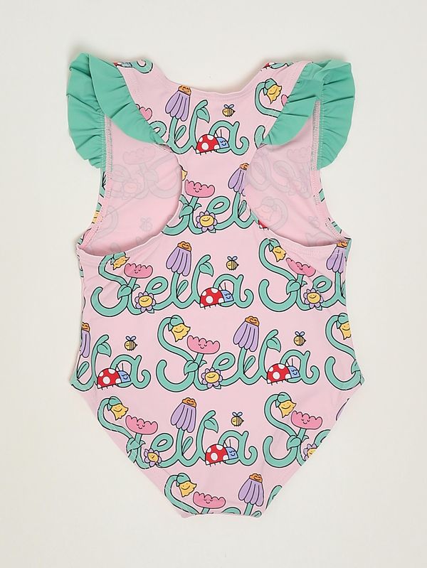2. Einteiliger Baby-Badeanzug mit Blumenmuster Rosa Stella McCartney tyc039z3587