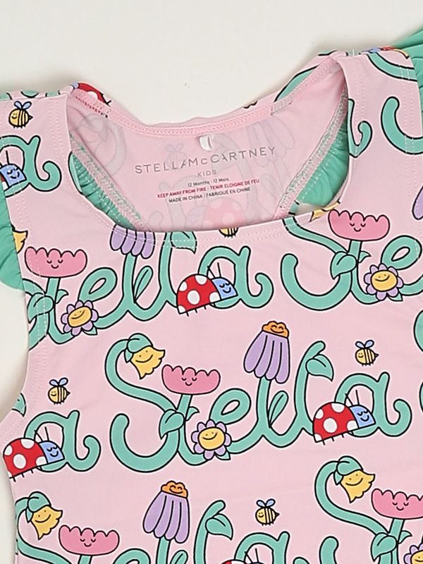 3. Einteiliger Baby-Badeanzug mit Blumenmuster Rosa Stella McCartney tyc039z3587