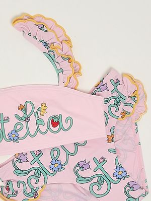 3. Bikini bambina con stampa floreale Rosa