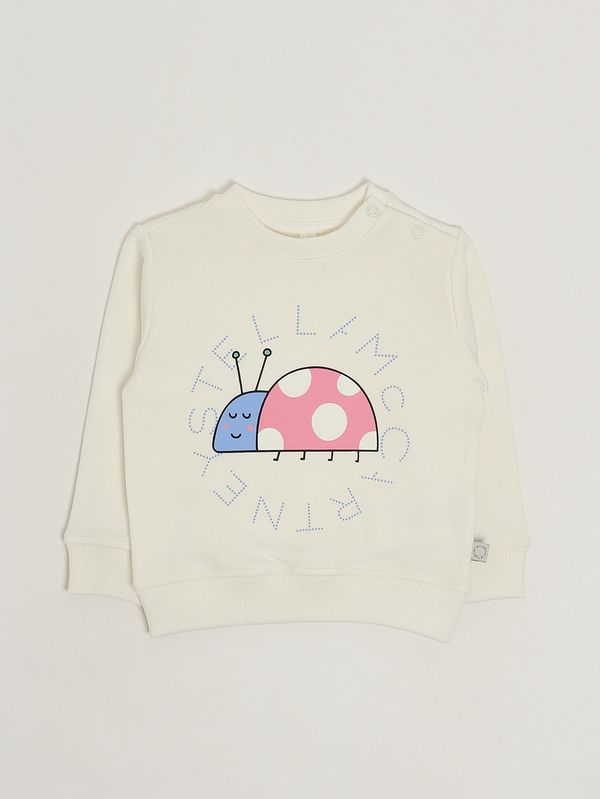 1. Sudadera de algodón para niña Blanco Stella McCartney ty4010z0499