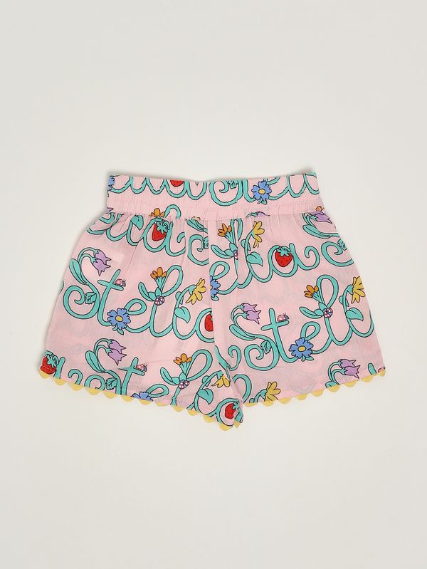 2. Shorts de algodón para niña Rosa multicolor Stella McCartney ty6a89z3434