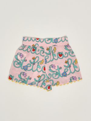 2. Shorts de algodón para niña Rosa multicolor