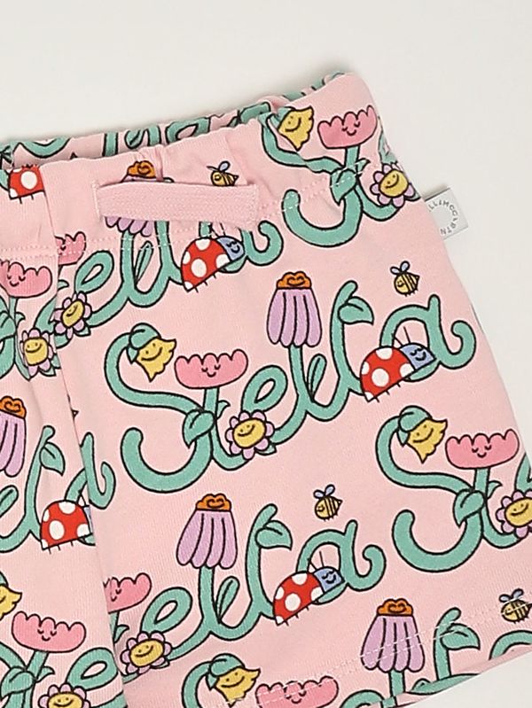 3. Shorts en coton pour bébé Rose multicolore Stella McCartney ty3039z3581