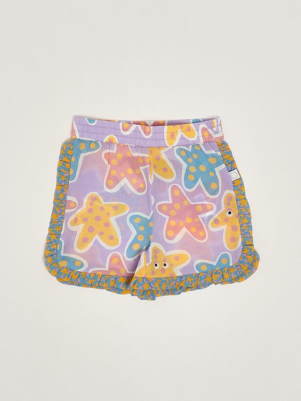 1. Neugeborenen-Shorts aus Baumwolle Mehrfarbiges Veilchen Stella McCartney ty6069z3603