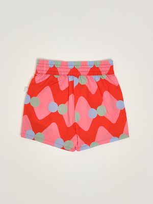 2. Shorts en coton pour bébé Rouge-Multicolore