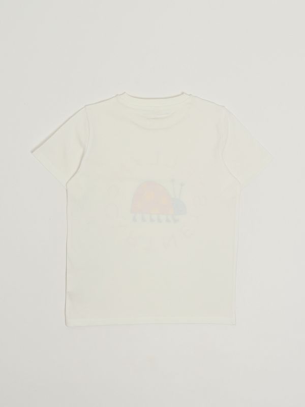 2. Camiseta para niña de algodón orgánico Blanco Stella McCartney ty8a01z0434