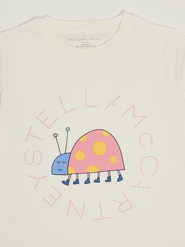 3. Camiseta para niña de algodón orgánico Blanco Stella McCartney ty8a01z0434