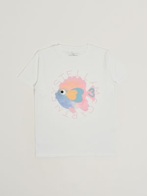 1. Girls' cotton T-shirt White