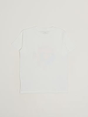 2. Girls' cotton T-shirt White