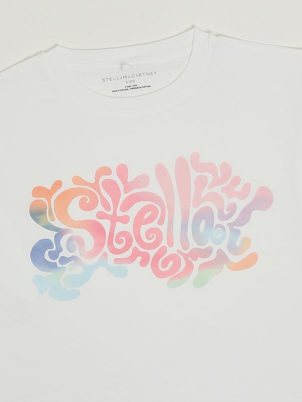 3. Girls' cotton T-shirt White Stella McCartney ty8a91z0434