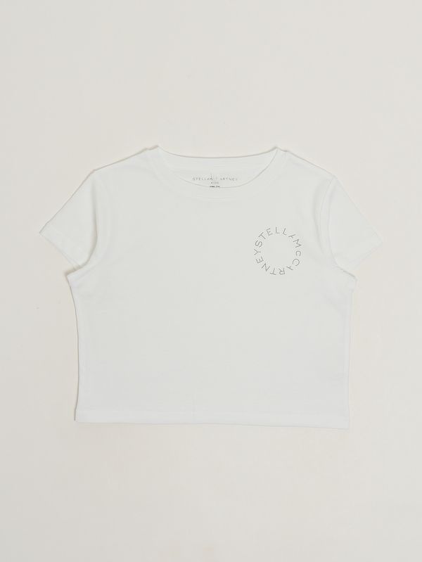 1. T-shirt en coton pour fille Blanc Stella McCartney ty8d22z0434