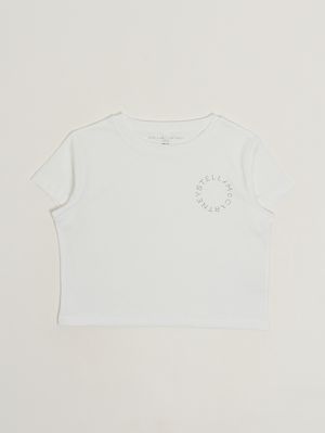 1. T-shirt en coton pour fille Blanc