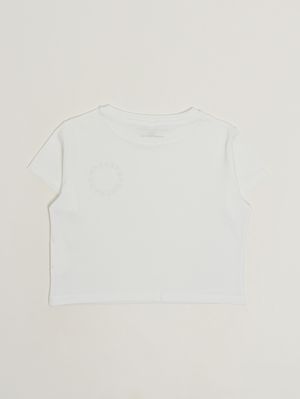 2. T-shirt en coton pour fille Blanc