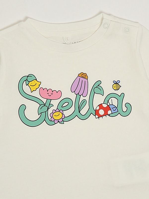 3. T-shirt en coton biologique pour bébé fille Blanc Stella McCartney ty8011z0434