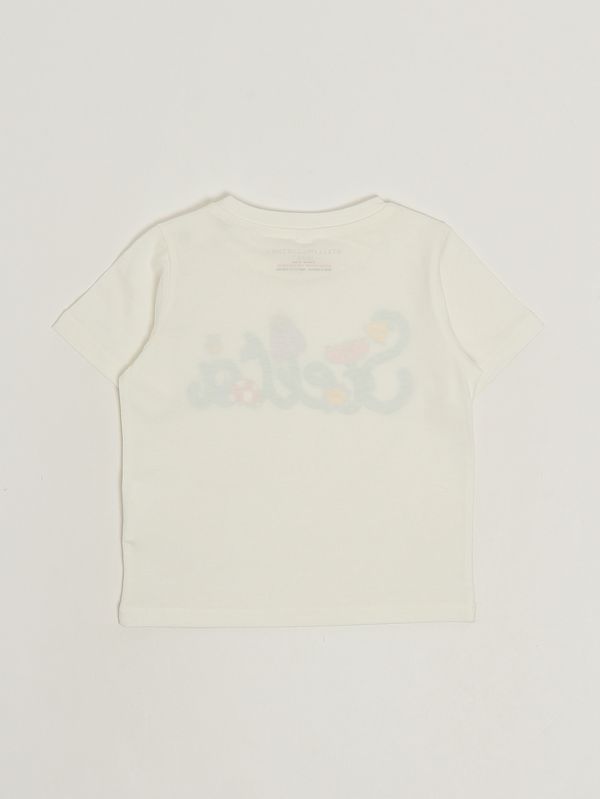 2. T-shirt en coton biologique pour bébé fille Blanc Stella McCartney ty8011z0434