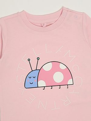 3. T-shirt en coton biologique pour bébé fille Rose