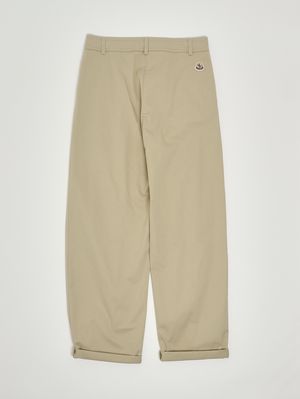 2. Mädchenhose aus Stretch-Baumwolle Beige