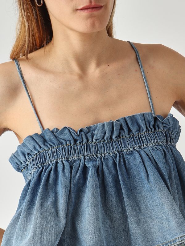 5. Denim-Kleid für Damen Leichter Denim Pinko 106564a37k