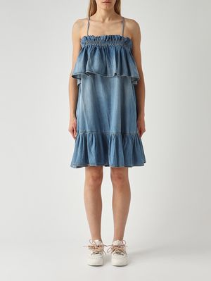 1. Denim-Kleid für Damen Leichter Denim