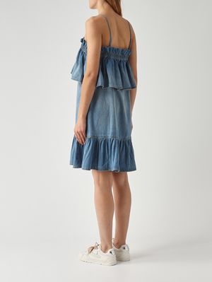 4. Denim-Kleid für Damen Leichter Denim
