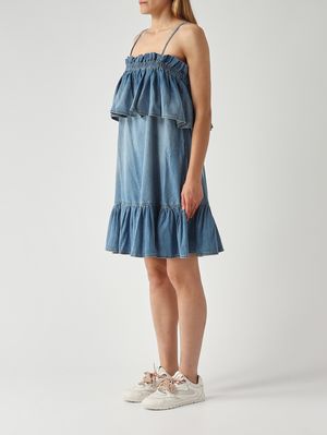 3. Denim-Kleid für Damen Leichter Denim