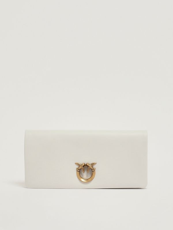 1. Bolso de mujer Click Soft Horizontal Classic de piel Blanco Pinko 106022a0qo