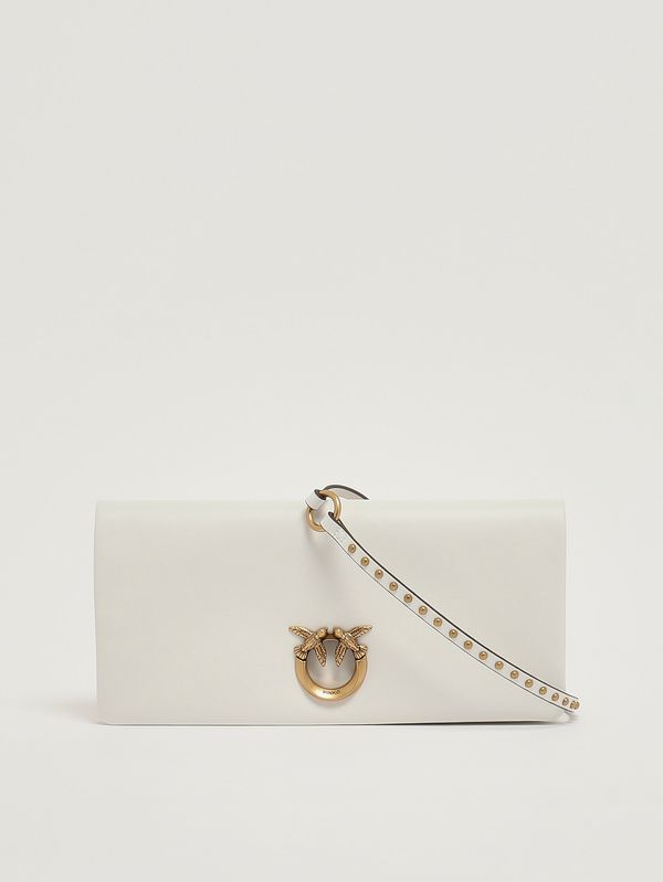 4. Bolso de mujer Click Soft Horizontal Classic de piel Blanco Pinko 106022a0qo