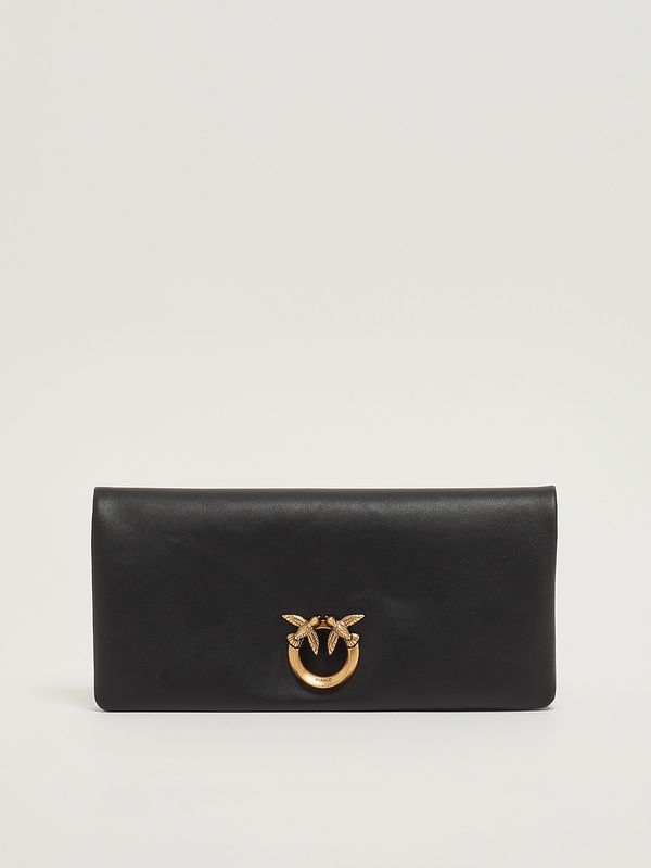 Bolso de mujer Click Soft Horizontal Classic de piel Negro Pinko