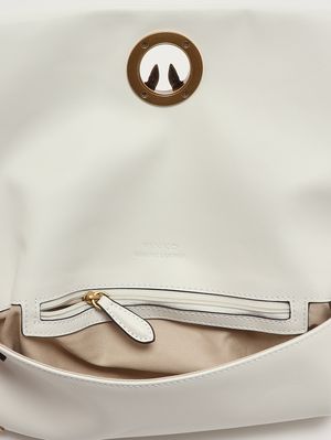 5. Bolso de mujer Click Soft Horizontal Classic de piel Blanco