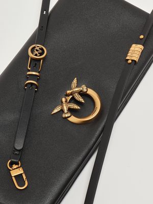 6. Bolso de mujer Click Soft Horizontal Classic de piel Negro