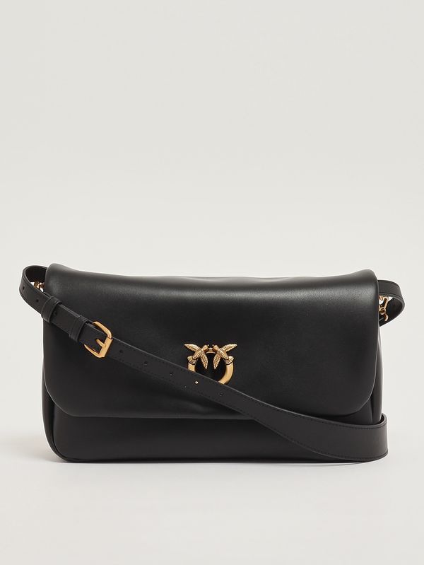 4. Women's Click Soft Baguette leather bag Black Pinko 106178a0qo