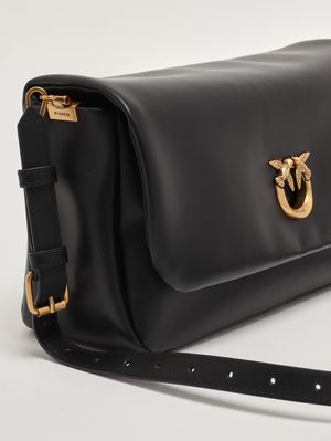 6. Women's Click Soft Baguette leather bag Black