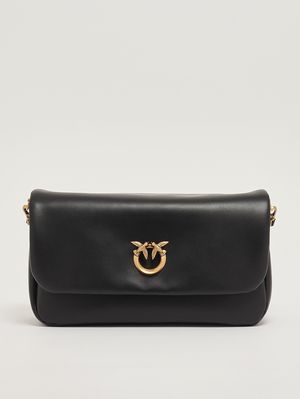 1. Women's Click Soft Baguette leather bag Black