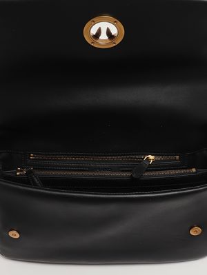 5. Women's Click Soft Baguette leather bag Black