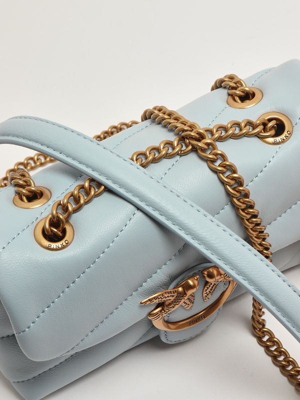 6. Women's Love Puff Baby CL leather bag Light Blue Pinko 100040a0f2