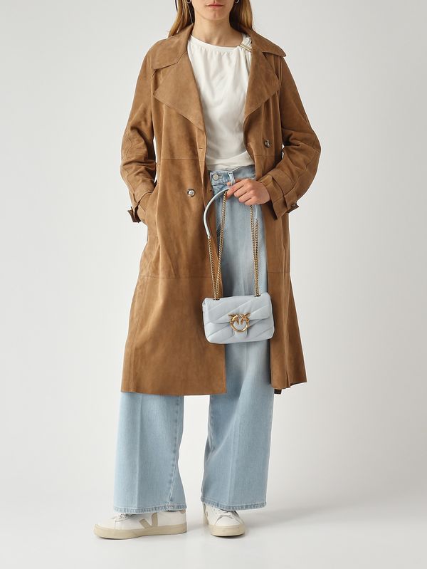 2. Women's Love Puff Baby CL leather bag Light Blue Pinko 100040a0f2