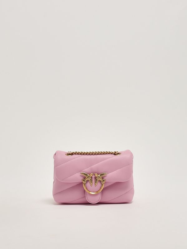 Bolso de mujer LOVE PUFF BABY de piel Rosa claro Pinko