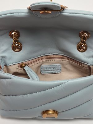 5. Women's Love Puff Baby CL leather bag Light Blue