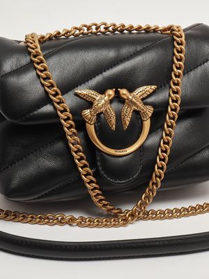 6. Women's Love Puff Baby CL leather bag Black