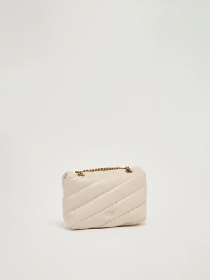 3. Women's Love Puff Baby CL leather bag White